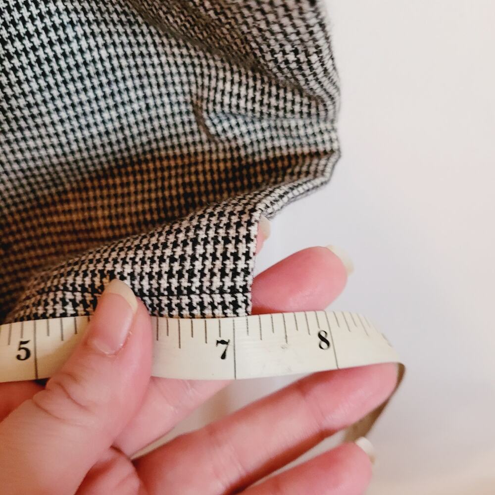 Seek the Label black and white houndstooth straight leg trouser pants Sm Preppy - Picture 12 of 12